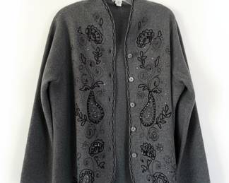 Talbots Embellished Cardigan