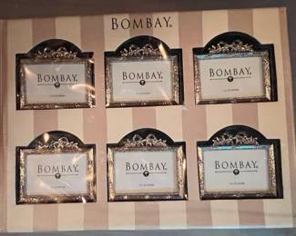 Bombay Set of 6 Silver-Tone Photo Frames