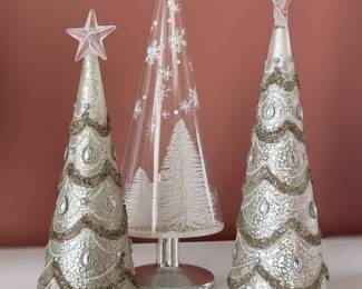 Glass Christmas Trees