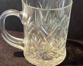 Paul Sebastian Style Cut Glass Mug