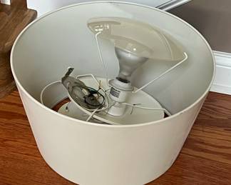 White Drum Lamp Shade with Fixture