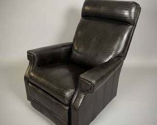 Embossed Leather Recliner Style