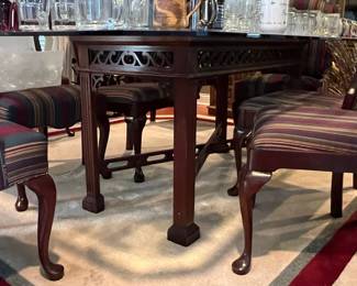 Dining Table and Eight Chairs