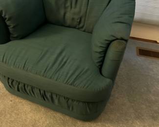 Green armchair