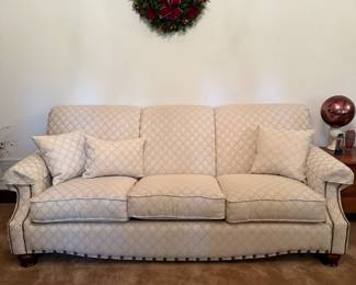 White sofa. Perfect/never sat on condition.