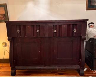 Buffet. Drawers and doors work well. Very sturdy.