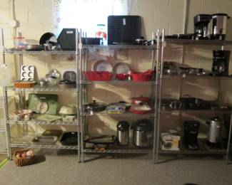 Nuline Metal Shelving Units (Contents sold separately)