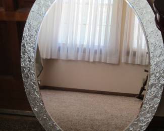 24"x32" Frameless Oval Bathroom Vanity Mirror 