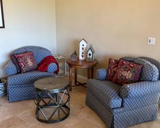 easy chairs, bird houses and side tables galore!