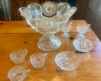 $30~ Punch Bowl & Accessories 