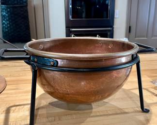 $200~ Copper Candy Kettle With Stand