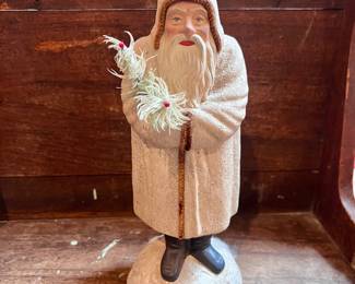 $75~ Ralph Giguere Paper Mache Santa