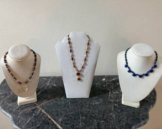 Pearl and Stone Necklaces