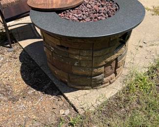 Propane gas fire pit