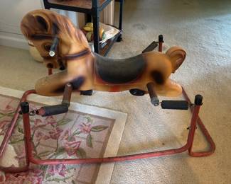 Vintage jumpy horse
