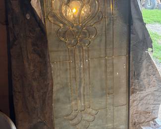 Glass ornate insert
