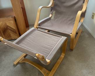 VINTAGE Armchair & Ottoman 