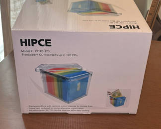 Lot 60: HIPCE CD Storage Box with Assorted Storage Boxes and Picture Frames