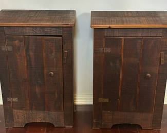 Lot 24: Pair of Wooden Cabinets