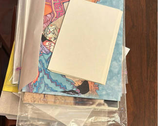 Lot 5: Assorted Greeting Cards, Note Cards, and Stationery Supplies
