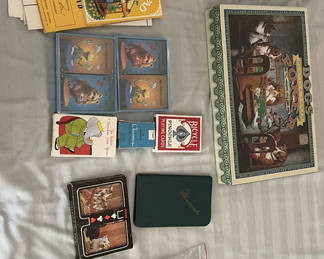 Lot 226: Dog-Themed Poker and Card Games Collection