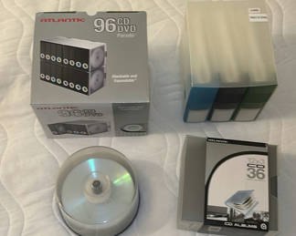 Lot 57: Atlantic CD and DVD Storage Accessories Set