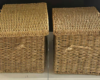 Lot 202: Two Wicker Storage Baskets with Children's Toys