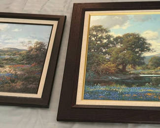 Lot 225: Two Framed Landscape Art Prints by Larry Dyke