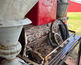 Urns and Coca Cola cooler
