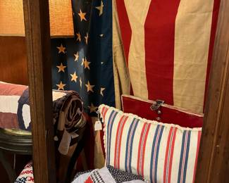 Red white blue quilts