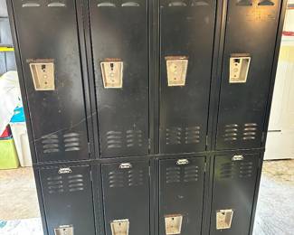 Vintage Superior Lockers (1 Bad Lock) 7 others work as they should. includes hanging hooks pre-installed.