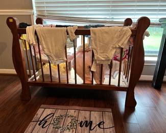 MCM Wooden Crib.