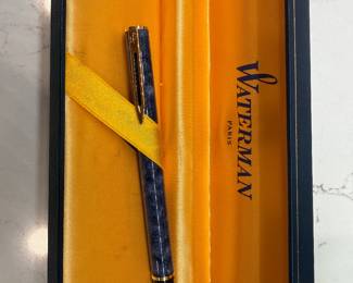 Waterman pen blue merle
