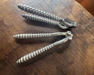 Item 78 Vintage nut crackers ( silver plating shows patina) $20 pair