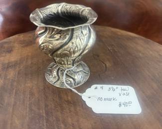 Item 4 $40.00 unmarked 31/2" vase