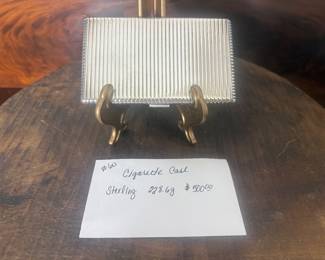 Item 60 Sterling 925 228g $440.00 Cigarette Case