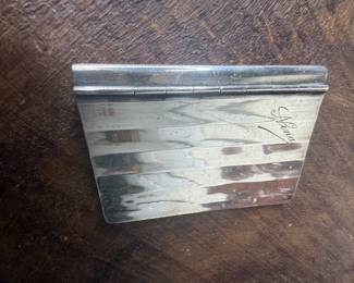  Item 82  unmarked Spring hinged card case $25
