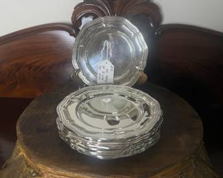 Item 50 800 silver 2623g $4,354.00 set twelve 81/2" salad plates