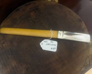 #21 800 silver handle $150.00 Large 15" Antique letter opener