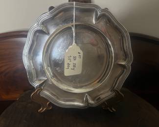 Item 47 800 silver 230g $381.00 9.5" scalloped tray