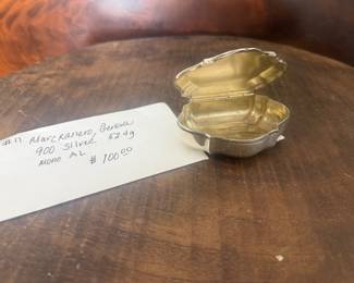 Item 11 900 silver 52.4g $100 Pill box