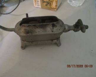 Antique curling iron heater