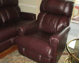 La-z-Boy leather reclining chair