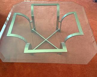 Glass coffee table 