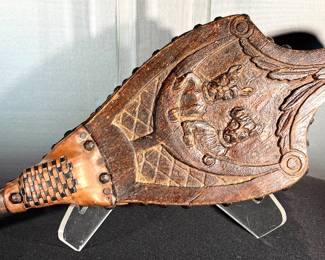 Vintage carved bellows
