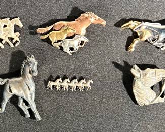 Pins- various horses