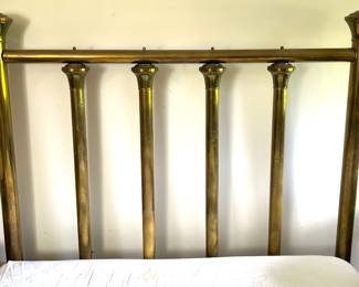 Brass bed- headboard, footboard