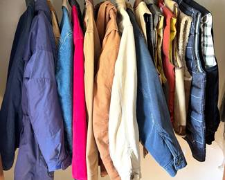 Men’s outerwear- lots  of Carhartt