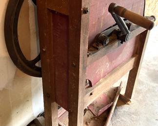 Antique hand crank corn sheller