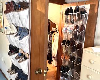 Packed closet and shoe racks!